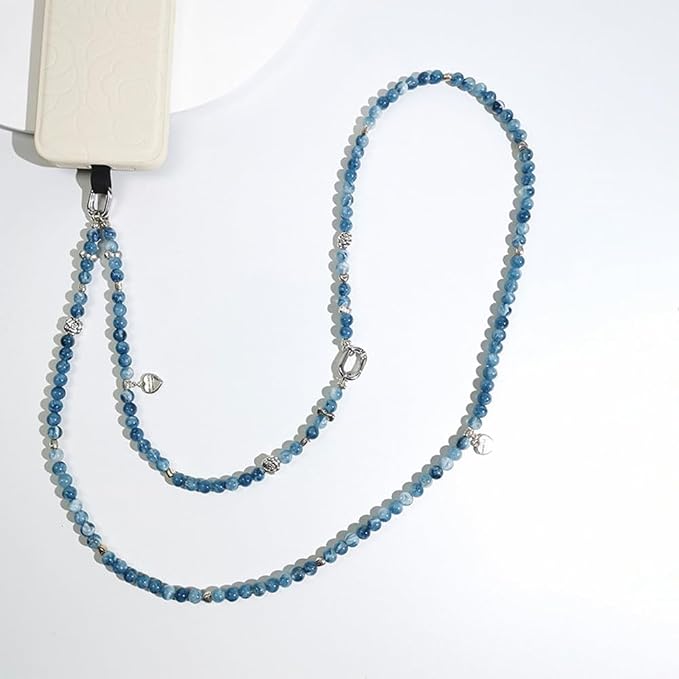 Phone Crossbody Chain CellPhone Lanyard,Universal Phone Chain Strap with Tether Patches Compatible with Most Phones (Y)