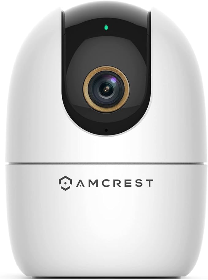 Amcrest 4MP WiFi Camera Indoor Camera, Sound & Baby Monitor, Human & Pet Detection, Motion-Tracking, w/ 2-Way Audio, Phone App, Pan/Tilt Wireless IP, Night Vision, Smart Home ASH41-W