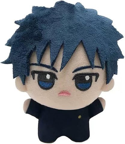 JJK Soft Figure Itadori Yuji Keychain Fushiguro Megumi Pillow, Mini Anime Naoya Zenin Throw Pillow Pendant Charm Decoration Birthday Gifts 5.12''