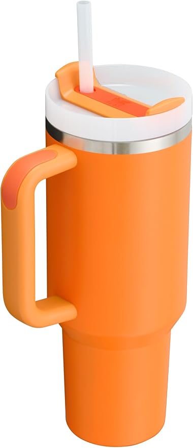 STANLEY Quencher H2.0 Flow State Tumbler, 40 oz, Goldenrod | Handle and Straw | 3-Position Lid | Cup Holder Compatible for Travel | Insulated Stainless Steel Cup | BPA-Free