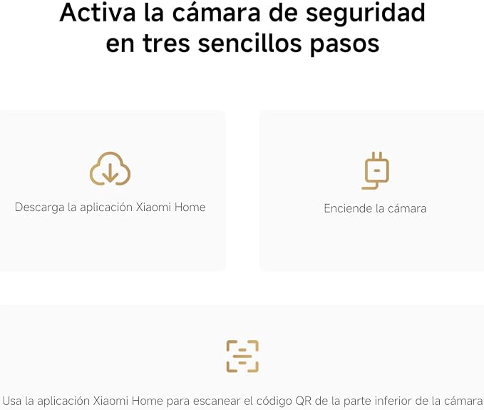 XIAOMI Smart Camera C201, 1080p Indoor Security Camera with Physical Lens Shielding, 360° Panoramic View, AI Human & Pet Detection, Full-Color Night Vision, Wi-Fi 6, Works with Google Assistant, 1pack