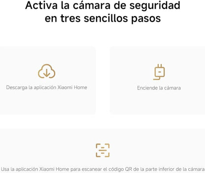 XIAOMI Smart Camera C201, 1080p Indoor Security Camera with Physical Lens Shielding, 360° Panoramic View, AI Human & Pet Detection, Full-Color Night Vision, Wi-Fi 6, Works with Google Assistant, 1pack