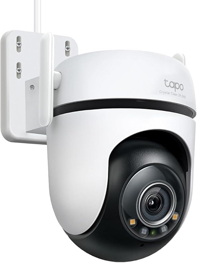TP-Link Tapo 2K QHD Outdoor Pan/Tilt Wi-Fi Security Camera, 360° View, Motion Tracking, Color Night Vision, Free Person/Vehicle/Motion Detection, Cloud & SD Card Storage, 24/7 Recording, Tapo C520WS…