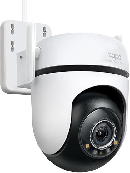 TP-Link Tapo 2K QHD Outdoor Pan/Tilt Wi-Fi Security Camera, 360° View, Motion Tracking, Color Night Vision, Free Person/Vehicle/Motion Detection, Cloud & SD Card Storage, 24/7 Recording, Tapo C520WS…