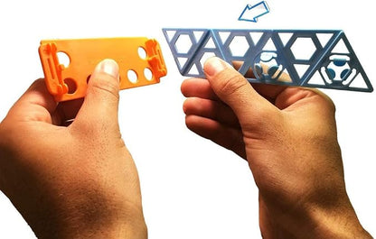 Qubits STEM Construction Set - 50 Pieces: an Open Play Engineering and Building Toy