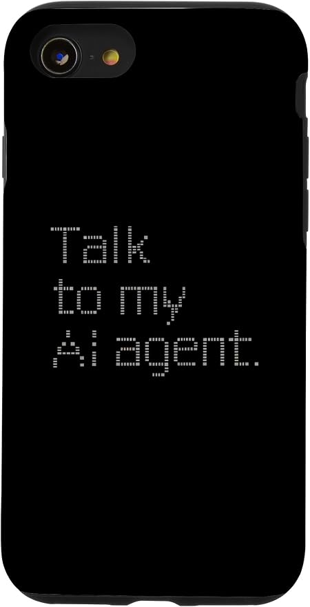 Talk to My AI Agent - Minimalist Tech Design Case for iPhone SE (2020) / 7/8