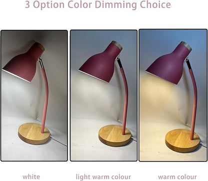 Himmel Desk Lamp, Adjustable Metal Table Lamp, Children's Table Lamp for Bedroom, Living Room, E27 Socket Reading Next to Lamp (Black)