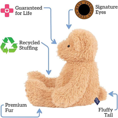 Vermont Teddy Bear | Buttercream Teddy Bear Stuffed Animal | Classic Soft Plush with 100% Recycled Filling, Design in USA | 18 Inch | Super Soft Teddy Bear Collection