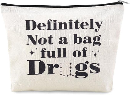 Drug Pouch Bag for Travel Small Medicine Pill Storage Bag Funny Emergency Pouch Medical Assistant Survival Bags Medication Bags for Camp Pharmacist Nurse Doctor Gifts Ideas for Women Men Med Pouches