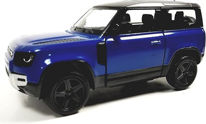KiNSMART - Land Rover Defender 90 1:36 Scale 5" Die Cast Metal Model Toy SUV (-SetOf4)