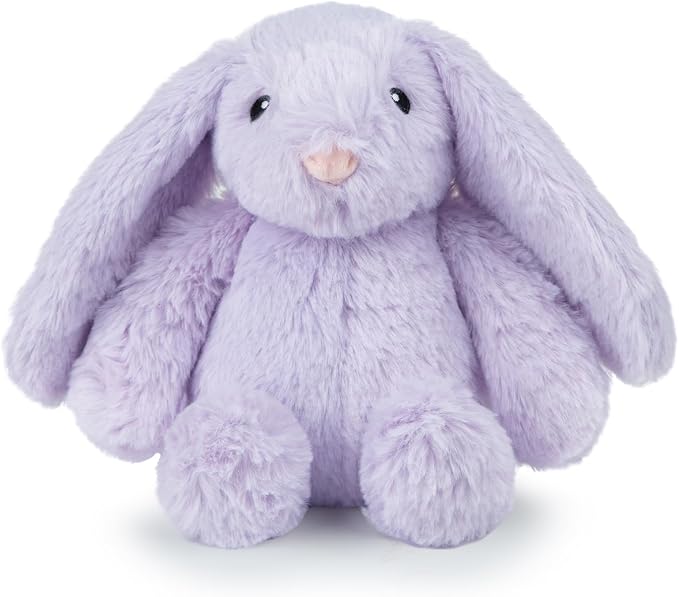Best Pet Supplies Squeaky Dog Toys with Soft Durable Fabric for Small, Medium and Large Pets Interactive Toy for Indoor Play, Supports Active Biting and Play - Bunny (Purple), Small
