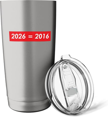 2026 Equals 2016 Funny Gen Z Nostalgia Teen Escapism Tween Stainless Steel Insulated Tumbler