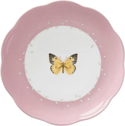 Lenox Dessert Plate Set, Lenox Butterfly Meadow Colors Collection 4-Piece Dessert Porcelain Plates Set, Service For 4, Dishwasher & Microwavable Plate, Small Plates, Home And Dining(Assorted, 4 Piece)