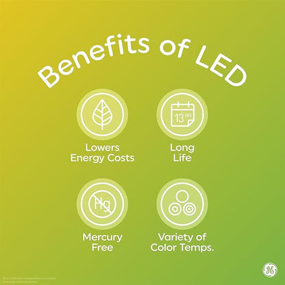 GE LED+ Motion Sensor LED Light Bulbs, 14W, PAR38 Outdoor Security Floodlights, Warm White, CAC (2 Pack)