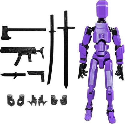 FoxVilla Assembly Completed T13 Action Figure, Titan 13 3D Printed Action Figure, 3D Printed Titan13, Assembled Dummy 13 Lucky 13 Toy Figure