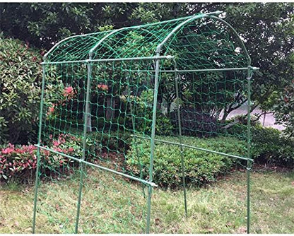 Pack of 2 Cucumber Tomato Trellis Netting, Heavy Duty Garden Netting for Climbing Plants Support, Pea, Grape, Bean, Fruit, Vegetables - 4" Mesh Size, 6Ft x 6Ft