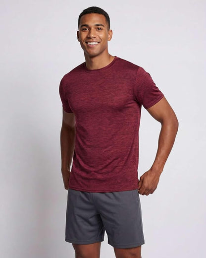 5 Pack Men's Dry Fit Short Sleeve T-Shirt Gym Workout Athletic Running Tee | Cooling, Moisture-Wicking, Crew Neck, Quick-Dry, Breathable, Active, Exercise, Fitness, Basketball, Cycling, Hiking, Tennis