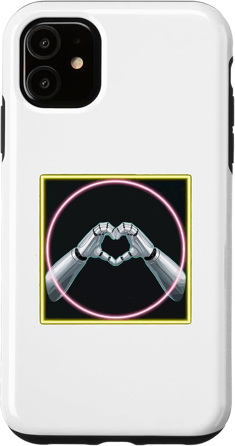 iPhone 11 Hand Heart AI Robot | Hands Robot Shirt Case
