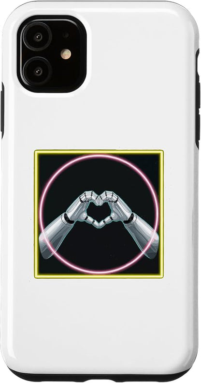 iPhone 11 Hand Heart AI Robot | Hands Robot Shirt Case