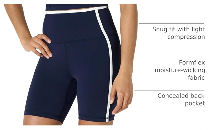 Amazon Essentials Women's Active FormFlex Buttery Soft High Waist Biker Shorts