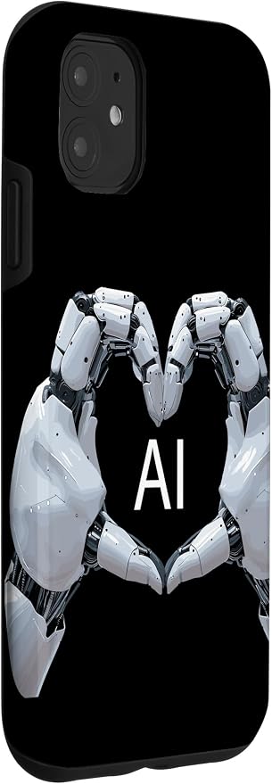 iPhone 11 Love AI, Artificial Intelligence, robot hands Case