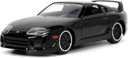 Jada Fast & Furious 1:32 1995 Toyota Supra Die-Cast Car, Toys for Kids and Adults(Black)