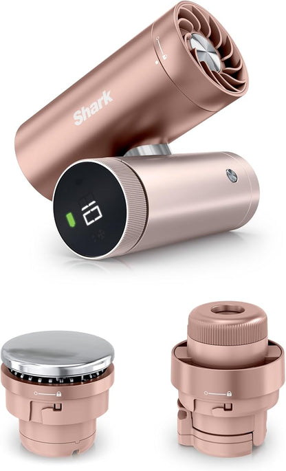 Shark ChillPill – The Only 3-in-1 Personal Cooling System with Fan, InstaChill Cooling Plate & Dry-Touch Mist – Portable, Handheld, Drops Skin Temp Up to 16°F, 10 Speeds, Rose Gold, FA022GD