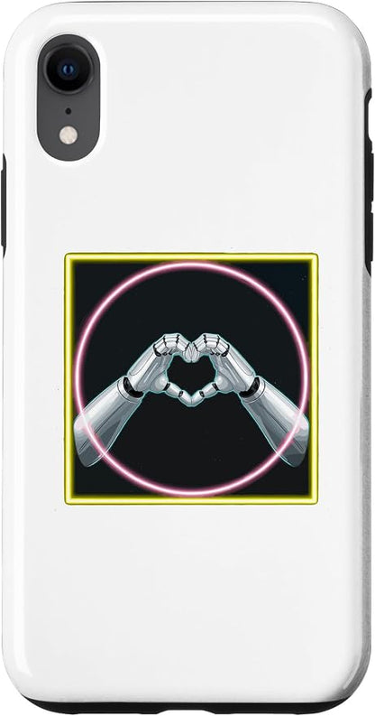 iPhone XR Hand Heart AI Robot | Hands Robot Shirt Case