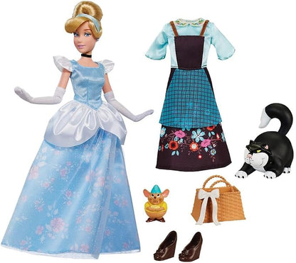 Disney Store Official Cinderella Story Doll - 11 Inches - Includes Coloring Book and Additional Dress, Princess Doll in Classic Outfit, Disney Princess Toys