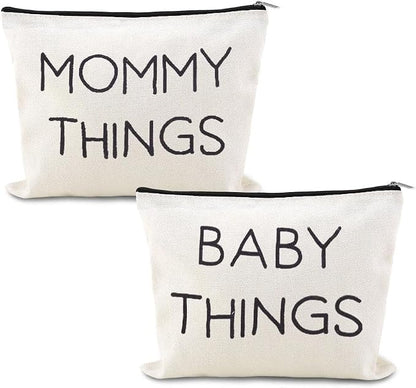 Mommy Things Baby Things Pouch Bags Stuff for Mom After Having a Baby Bag Gift New Mother Gifts After Giving Birth Pregnancy Essentials for Expecting Mom Gift Bag Mommy to Be Postpartum Mama Pouch