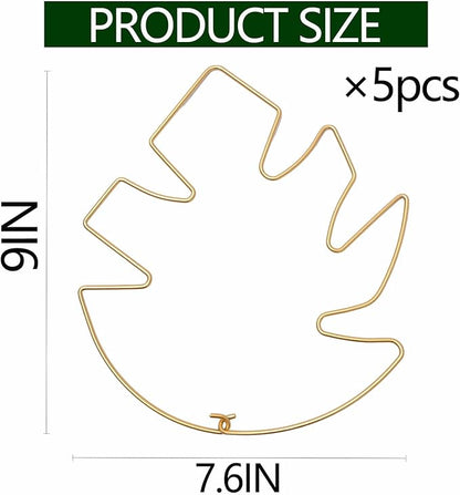 5PCS Durable Monstera Plant Stem Support Stake with Adjustable Leaf Holders - Plant Support Kit for Indoor Botanicals, Cactus Stabilizers, and Turtle Shell Climbers - Ideal for Plant Enthusiasts