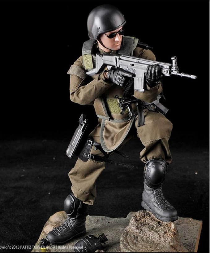 7Buy 12in Action Figures Toy 1:6 Stand Bendable Soldier Model Toy (Medic)