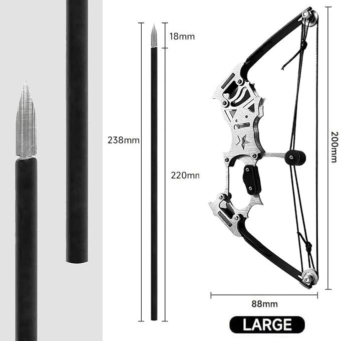 Archery Bow Set Left and Right Hand Compound Bow Hunting Bow Metal Material Catapult RH/LH for Practice Archery