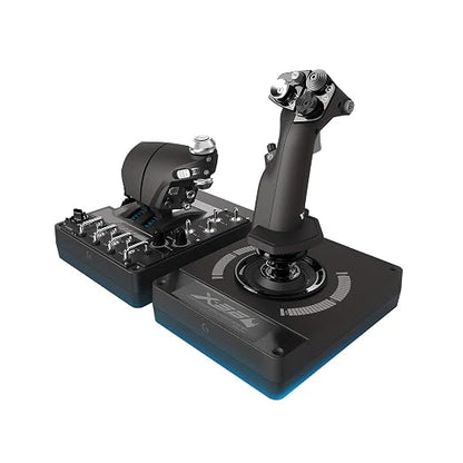 Logitech G X56 H.O.T.A.S Throttle and Joystick Flight Simulator Game Controller, 4 Spring Options, +189 Programmable Controls, RGB Lighting, 2x USB, PC - Black