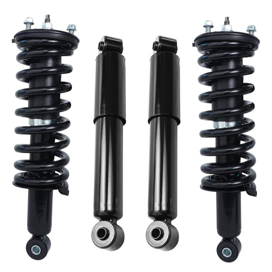 Detroit Axle - Struts Shocks for 2005-2012 Nissan Pathfinder Complete 2 Front Struts with Coil Spring 2 Rear Shock Absorbers 200