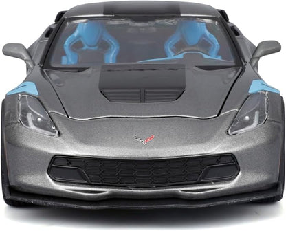 Maisto 1:24 Assembly Line 2017 Chevrolet Corvette Grand Sport - Grey