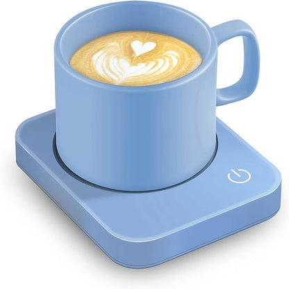 VOBAGA Coffee Mug Warmer for Desk with Auto Shut Off & 3-Temp Settings, Coffee Cup Warmer with Smart Safety Alert Home Office Accessory, Perfect for Coffee, Tea, Milk (No Mug)