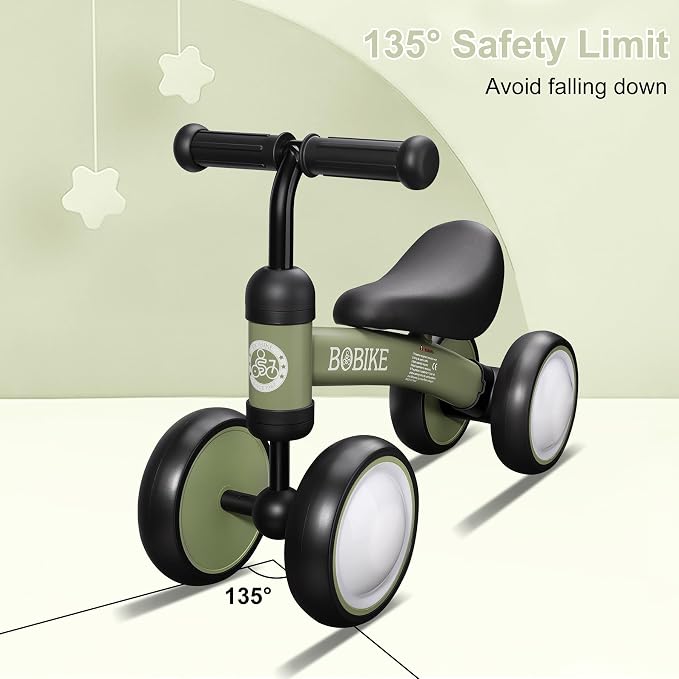 Baby Balance Bike Toys for 12-36 Months Kids Toy Boy and Girls Gifts Toddler Best First Birthday Gift Children Walker No Pedal Infant 4 Wheels Bicycle