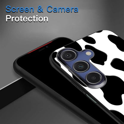 Designed for Galaxy A16 5G Phone Case,Slim Silicone Shockproof Protective Case for Galaxy A16 5G 6.7 inch,Cow Print