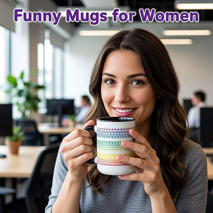Funny Coffee Mugs for Women Men,15oz Hidden Message Ceramic Cup | Secret Message Mug,Novelty Birthday Gag Gifts for Friends,Family,Office Prank Gag Gift for Coworkers,Fun White Elephant Gifts