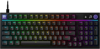 Logitech G316 X 98 Mechanical Gaming Keyboard (Tactile) - Black | Hot-Swappable Tactile Mechanical Switches, Gasket Design, PBT Keycaps, <8Khz, LIGHTSYNC RGB, Dot-Matxix LED Display, USB-C