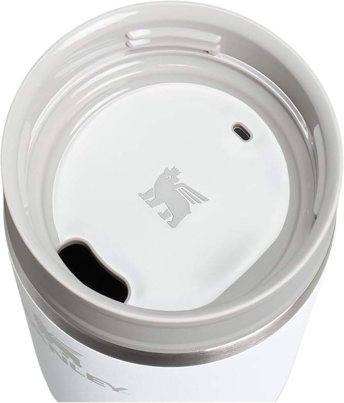 STANLEY Cafe To Go Travel Mug 20 oz | Leakproof Two-Part Drink Through Lid | Tumbler Cup for Coffee, Tea and Drinks | Insulated Stainless Steel Coffee Mug | BPA-Free | Frost