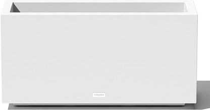 Veradek Block Series Long Box Planter - Large Rectangular Planter for Indoor or Outdoor Patio/Porch | Durable All-Weather Use with Drainage Holes | Modern Décor for Tall Plants, Flowers or Shrubs