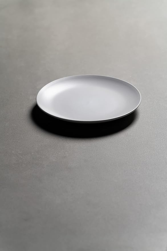 10 Strawberry Street Wazee Matte 8.25" Coupe Salad Plate, Set of 6, White