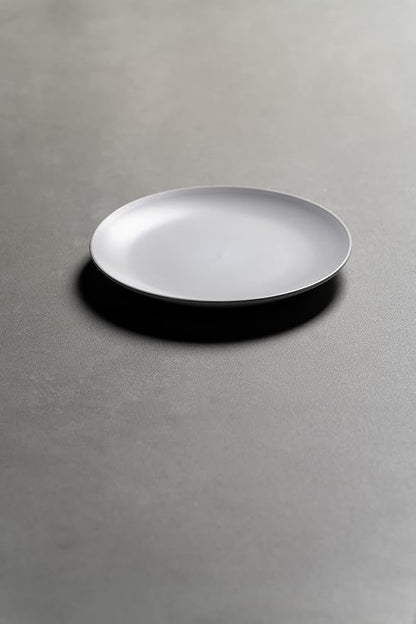 10 Strawberry Street Wazee Matte 8.25" Coupe Salad Plate, Set of 6, White
