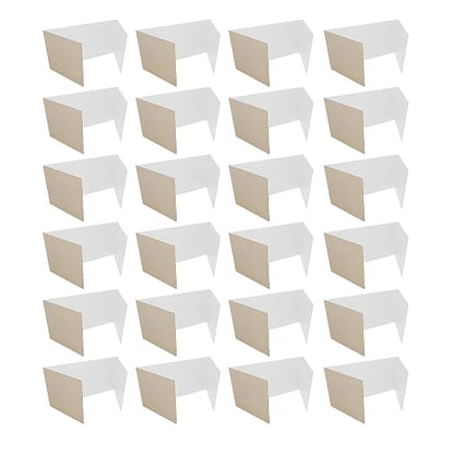 Flipside Products Flipside Corrugated Privacy Shield, White, 18" x 48", Pack of 24
