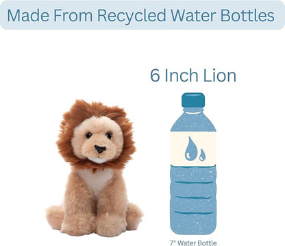 The Petting Zoo Lion Stuffed Animal Plushie, Gifts for Kids, Wild Onez Babiez Zoo Animals, Lion Plush Toy 6 inches