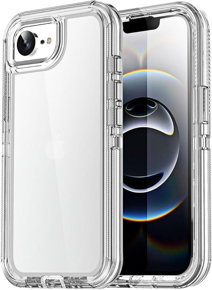 AICase for iphone 17e Case/iphone 16e Case Clear 2026 3 in 1 Heavy Duty Drop Protection Full Body Rugged Shockproof/Dust Proof 3-Layer Military Protective Tough Durable Cover for iphone 17E/16E 6.1"_1