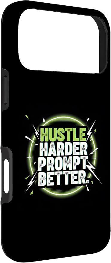 Hustle Harder Prompt Better AI Artificial Intelligence Case for iPhone 17 Pro Max