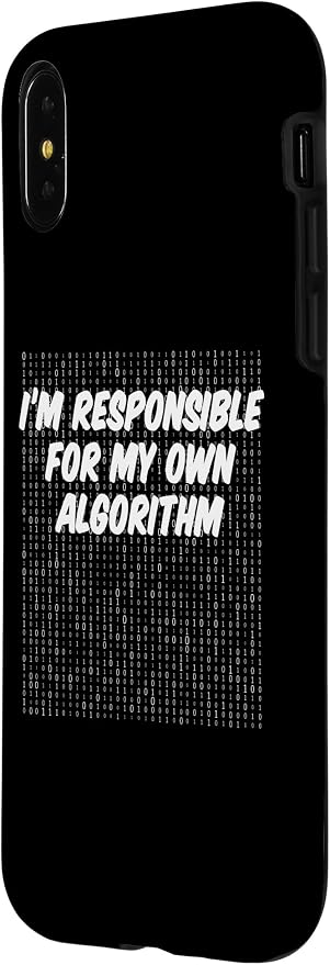 iPhone X/XS Binary Code Computer Algorithm AI Artificial Intelligence Case